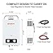 Tankless Water Heater, Camplux 1.58GPM Outdoor Propane Gas Water Heater with Portable Handle, White, 6L