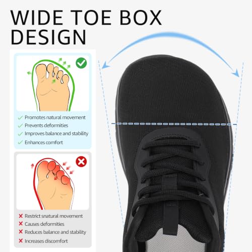 Image of Women Wide Toe Commute Walking Shoes Lace Up Size 6-11 US