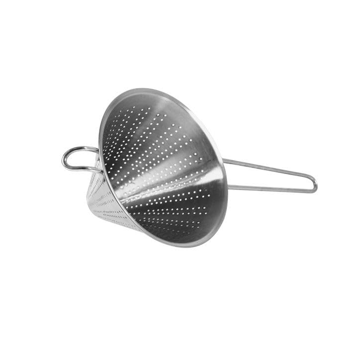 Equinox Chinois en inox avec manche, passoire conique, 15.5cm x 16cm, Acier inoxydable
