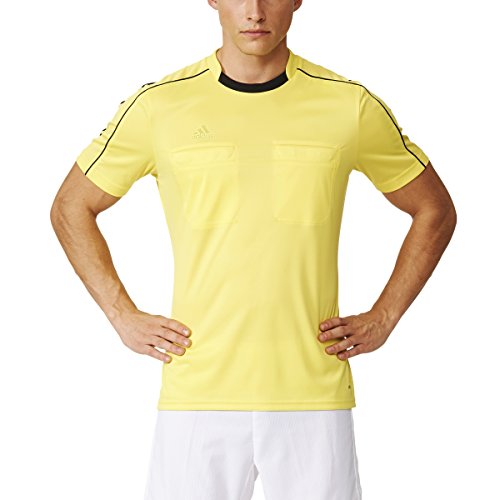 Maillot de sport adidas Climacool Referee 16 jaune manches courtes S