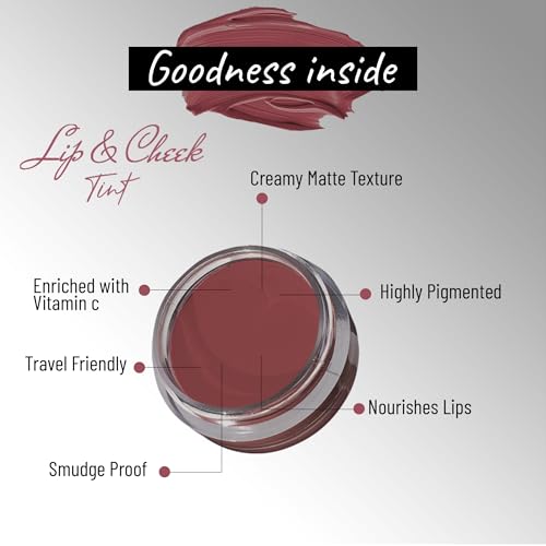 Image of Seven Seas Lip & Cheek Tint Richness Of Essential Oils And Vitamin C For Lips, Eyelids & Cheeks, Matte Finish Give You a Soft Natural Glow (Copper Rust)
