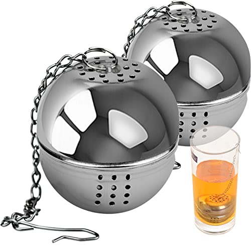 Winfred - Infusor de té de acero inoxidable, diámetro 4 cm, filtro de té, especias y condimentos