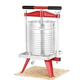 4 Gallon / 15L Mosakar Fruit Apple Press. All juice contact parts are AISI 304 Stainless Steel. Grape Wine Cider Press for Home Use