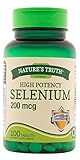 Nature's Truth Selenium 200 mcg Supplements, 100 Count