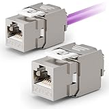 Module Keystone de haute qualité : mise en œuvre selon les normes ISO/IEC 11801 et ANSI/TIA-568.C.2, réalise un blindage STP et des contacts plaqués or, offrant une intégrité précise du signal pour des applications de bâtiment intelligentes complexes