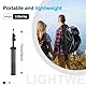 EMART 210cm Lichtstativ Stabil Lampenstativ Aluminium-Stativständer Licht Stativ tragbares Beleuchtungsstativ 5 kg Traglast, 1/4 Zoll Schraube Light Stand für Studio Kits, Softbox-2 Stück