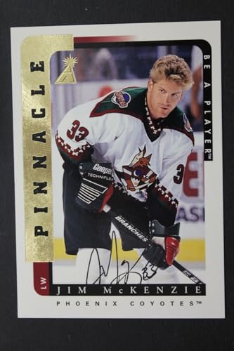 Jim McKenzie Phoenix Coyotes Autographed Signed 1997 Pinnacle Hockey Card