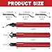Otoolling 3 Pcs Hand Deburring Tool Kit 2 Countersink Hand Reamer and 1 Deburring Tool with 15 Extra High Speed Steel Swivel Blade for Metal, Resin, Aluminum, Copper, Plastic, 3D Printing, Wood(Red)