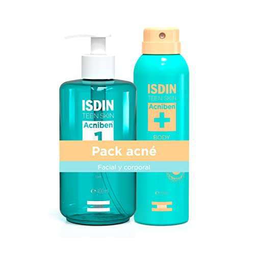 ISDIN ACNIBEN Pack Gel Limpiador Matificante y Acniben Body. Cuidado Corporal de las Pieles Grasas o con Tendencia Acneica