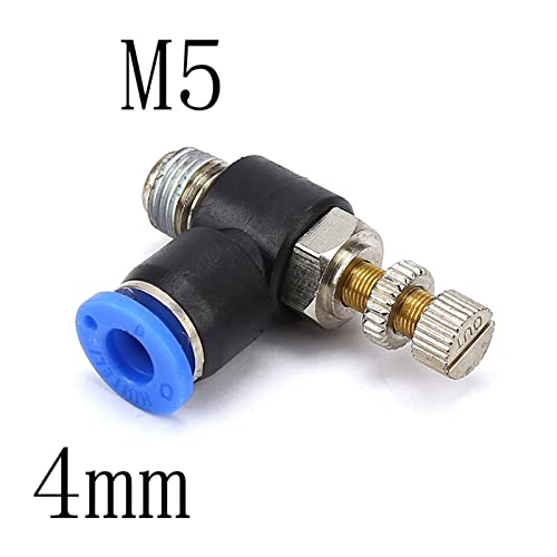 Régulateur de débit pneumatique 4 mm filetage mâle BSP M5 - 3