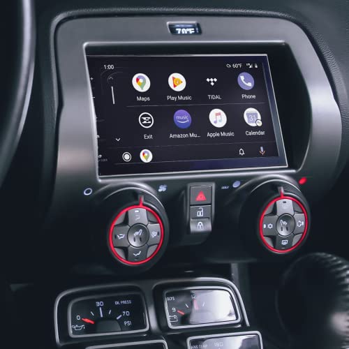 PAC Chevrolet Camaro 2010-2015 RPK5-GM4101 Integrated Radio Replacement Kit with 6.8” Touchscreen Double Din Radio, Steering Wheel Controls, Apple CarPlay, Android Auto, Bluetooth