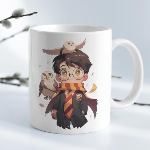 Image of Half Engineer Gifts - HE Herry Potter Theme Ceramic Mug 325ml with Fridge Magnet | Birthday Return Gift for Friends Kids Brother Sister | Rakhi, Diwali, Christmas, New Year | Home Office Coffee Mug