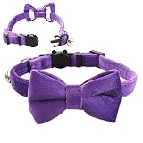 犬用蝶ネクタイ首輪 - 快適な猫の調節可能な首輪（リボン付き）,結婚式、家庭、ウォーキング、旅行、写真撮影のためのペットの屋内帽子用品 Smood