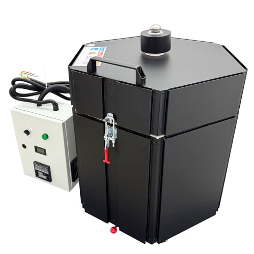 EQCOTWEA Hexagonal Electric Ceramic Kiln High Temp Mini Studio Pottery Furnace 0.95 cu ft Compact Desktop Design for Glaze Sintering & Small Ceramics,Art Class & Scientific Use 1280°C 220V/1PH 4KW
