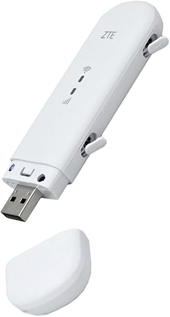 ZTE MF79N, odblokowany modem Wi-Fi USB, tani podróżny Wi-Fi, zewnętrzne porty antenowe + 2 lata gwarancji (biały)