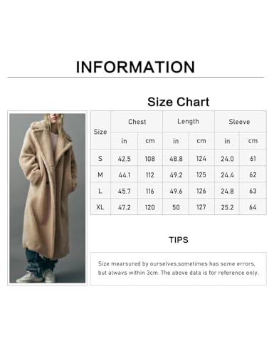 Veste longue d'extérieur douce avec col cranté et polaire - 3
