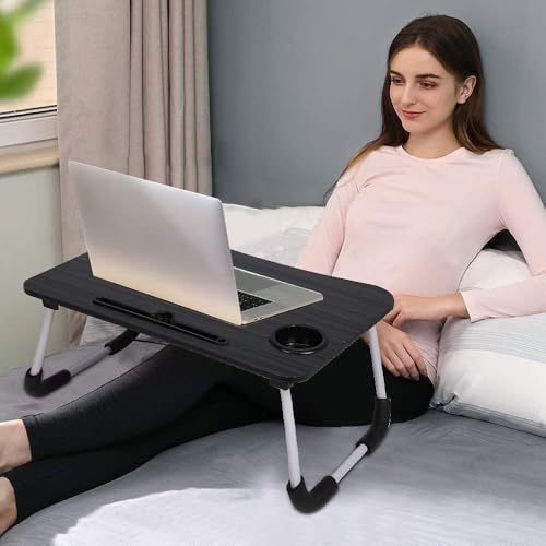 Image of RECLUSE Multi-Purpose Laptop Desk for Reading and Study Foldable Study Laptop Table, Study Table with Foldable Non-Slip Legs Reading Table Tray, Laptop Table, Laptop Stands, Laptop Desk