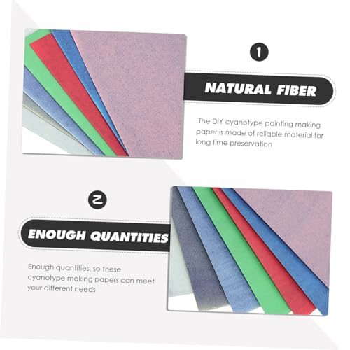 image for Angoily 14sheets Cyanotype Art Printing Paper Kit Sun Activated Nature