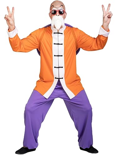 Funidelia | Disfraz de Maestro Roshi Dragon Ball para hombre Bola de Dragón, Manga,...