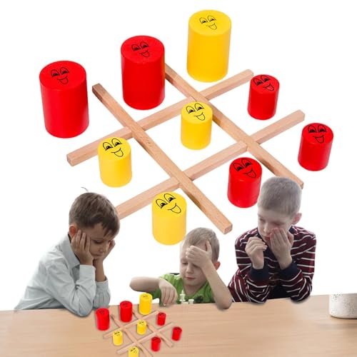 Juego de Mesa de Madera | Tabletop XO Juego de Mesa Juguetes de Escritorio | Juguetes de educativos multifuncionales para Regalos de Pascua, Regalos de cumpleaños, favores de Fiesta, Familia