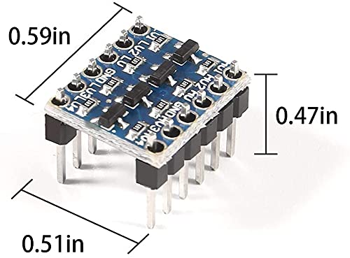 RUNCCI-YUN 15x 4-Kanal Pegelwandler Logic Level Converter Shifter 4 Kanal Pegelwandler I2C IIC BiDirektional 5V~3.3V für Arduino Raspberry Pi Mikrocontroller