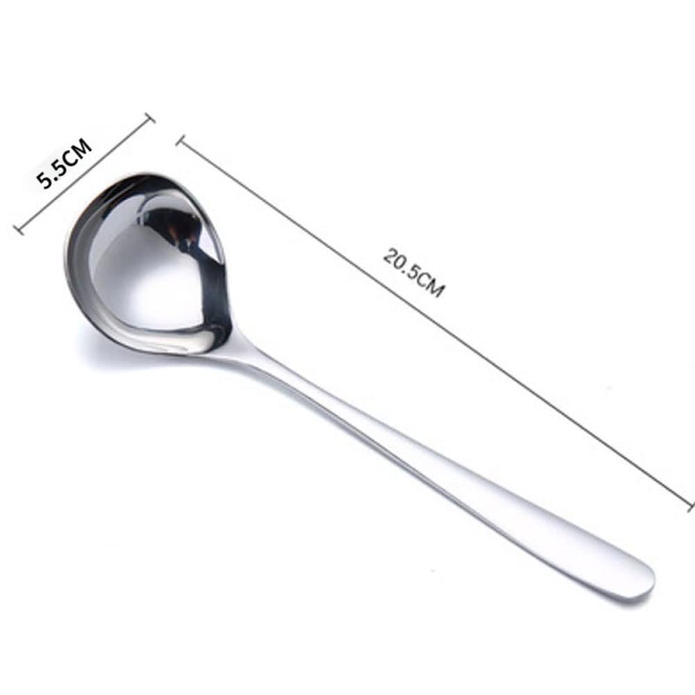 Juego de cucharas a Granel, Cuchara espesante, Creativa, de Mango Largo, para Servir ollas Calientes en hoteles, cucharón para Sopa, Utensilios Esenciales para la Cocina del hogar,