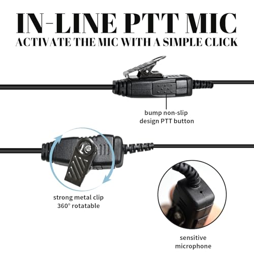 Casque radio bidirectionnel pour communication d'équipe Retevis RT22 - 4