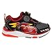 Disney Pixar Cars Lightning McQueen Shoes LED Light Up Sneakers - Kids Boys Lightweight Breathable Athletic Shoe - Red (Size 11 Little Kid)