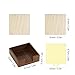 Amagogo Sticky Note Holder with Stencil Notes Dispenser Sturdy Versatile Portable Notepad Memo Paper Storage Box for Office Dorm Room, Brown