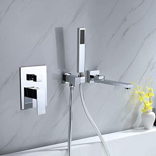 Robinet baignoire gain de place à bec orientable contre les chocs - 4