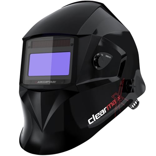 ARCCAPTAIN Welding Helmet Auto Darkening, 1/1/1/1 True Color Welding Hood,