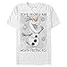 Produktbild Disney Unisex Frozen-Worth The Melt Organic Short Sleeve T-Shirt, White, S