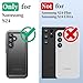 Cozycase for Samsung Galaxy S24 Waterproof Case - 360 Heavy Duty Full Body Protection/Shockproof/Dustproof/Double/Front and Back/IP68/S 24 Protective Case with Screen/Camera Protector Slim Black