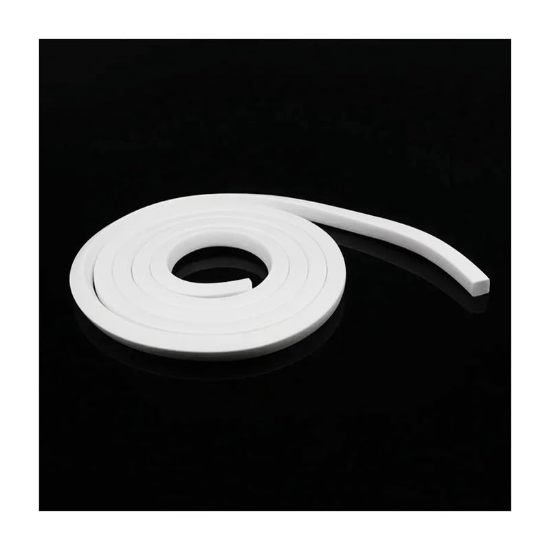 Tira de sellado de espuma de silicona cuadrada blanca de 10 m for puertas, ventanas, juntas, molduras, tiras de esponja de goma de silicona.(10x20mm)