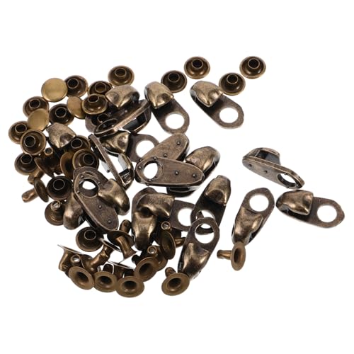 LIFKOME Mountaineering Shoe Boot Lace Hooks Buckle Sturdy Alloy Shoelace Hooks Boot Eyelets for Hiking Climbing and Outdoor Activities