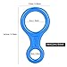 QANYEGN Climbing Rappel 8 Ring, Climbing Rappel Descender Ring, Climb Aluminum Figure 8 Descender Rigging Rock Climbing Rescue Gear for Belay Device(Blue)
