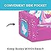 Delta Children Cozee 2-in-1 Kids Couch and Kids Sofa - Baby Sofa with Foam Construction, Stain Resistant and Machine Washable Cover, Side Pocket, Unicorn Theme, 23.5