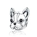 Abalorio para colgar de perrito «You & Me», hecho de plata de ley 925 para pulseras , compatible con pulseras europeas