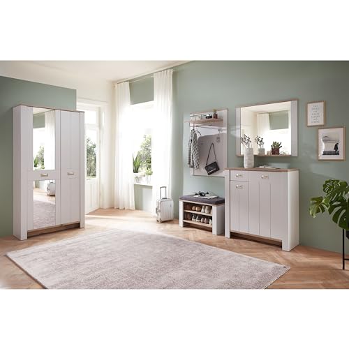 Schuhschrank 98 cm Stella Trading Dijon en bois d'ingénierie style industriel chic