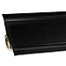 HOLZBRINK Küchenabschlussleiste Schwarz Küchenleiste PVC Wandabschlussleiste Arbeitsplatten 23x23 mm 150 cm