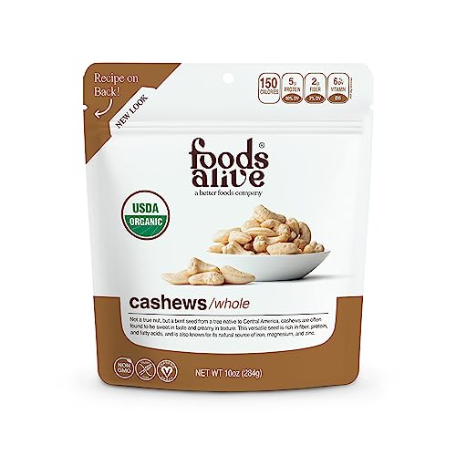 Foods Alive | Organic Cashews | 10 Oz #TOP14