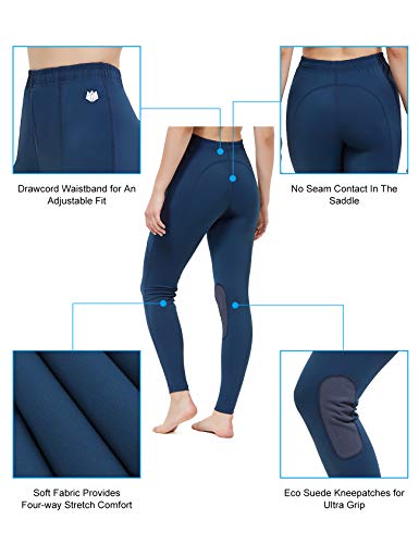 Fitst4 Kids Performance Riding Tights Flex Knee Patch Breeches Girls Horse Equestrian Schooling Pants Teal Xl #TOP4