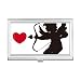 Cupid Angel Love Heart Pattern Business Card Holder Case Pocket Box Wallet