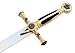 Vulcan Gear Medieval Middle Ages Sword & Matching Scabbard 33 inch Overall with 23