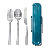 OXO Prep & Go Reusable Utensil Set Silver
