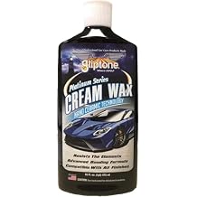 Gliptone Platinum Series Cream Wax, 16 oz, Long-Lasting Car Wax for Deep Shine and Protection, Fills Swirls and Scratches, Easy Application, Clear Coat Safe, Compatible with All Finishes