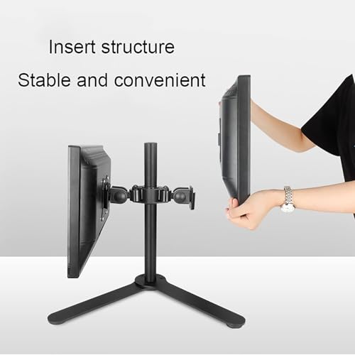 Support TV moniteur double écran 12-27 pouces en acier pour bureau - 8
