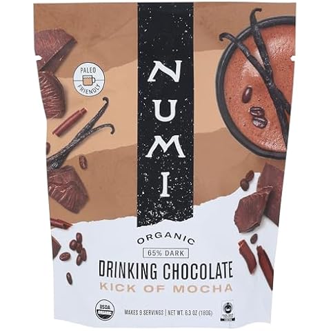 NUMI Organic Kick of Mocha Drinking Chocolate, 6.3 OZ Cover