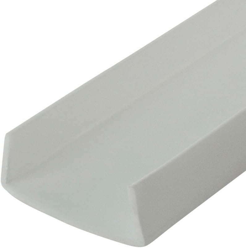Outwater Plastics White 1-1/4'' Styrene Plastic U-Channel/C-Channel 36 Inch Lengths (Pack of 4)