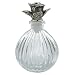 Antiques Glass Perfume Bottles Empty Refillable 6ML Silver Plated Rose